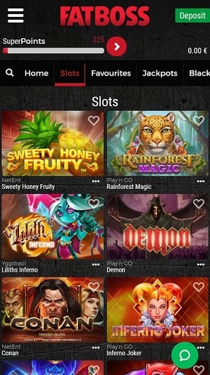 FatBoss Casino avis revue critique du casino en ligne fat boss casino sur smartphone